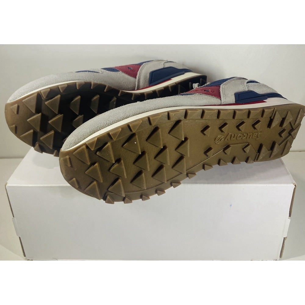 Saucony Shadow Original Women's 7.5 / Big Kids 6 Grey Navy Red Sk267821 New View 3